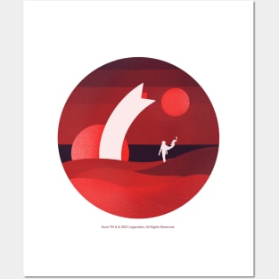 Minimalist Arrakis, Red Sunrise Posters and Art